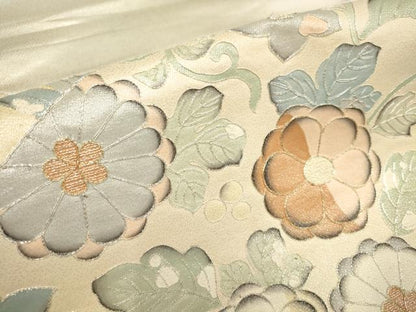 平和屋着物●六通柄袋帯 辻が花 刺繍 金銀糸 正絹 逸品 AAAW0342wj