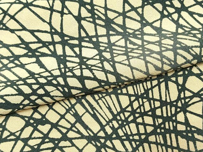 平和屋着物▽訪問着　単衣　型染め　芝草文　三越扱い　正絹　逸品　AAAW1248fy