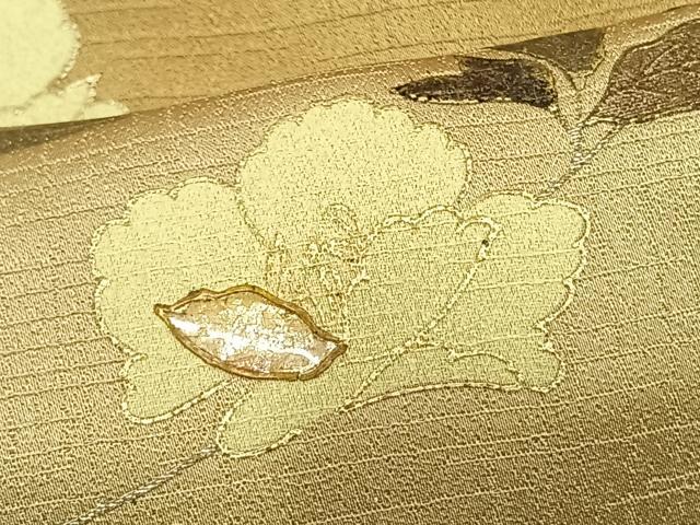 平和屋着物▽訪問着　単衣　螺鈿　枝花文　暈し染め　銀彩　正絹　逸品　AAAW1263fy