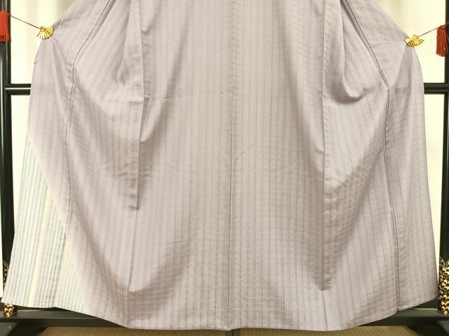 平和屋着物▽訪問着　単衣　切嵌文　吉野間道　反端付き　正絹　逸品　AAAW1268fy