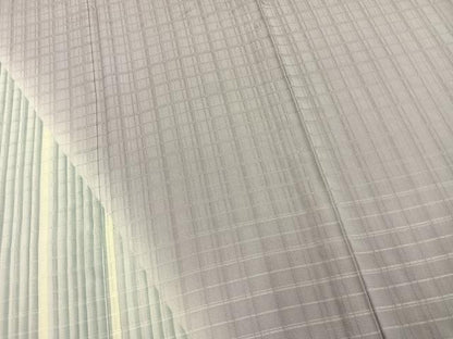 平和屋着物▽訪問着　単衣　切嵌文　吉野間道　反端付き　正絹　逸品　AAAW1268fy