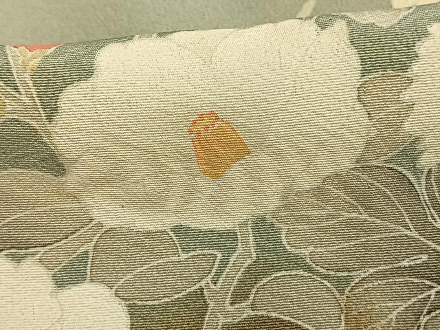 平和屋着物▽訪問着 単衣 草花文 金糸 金彩 正絹 逸品 AAAW1272fy