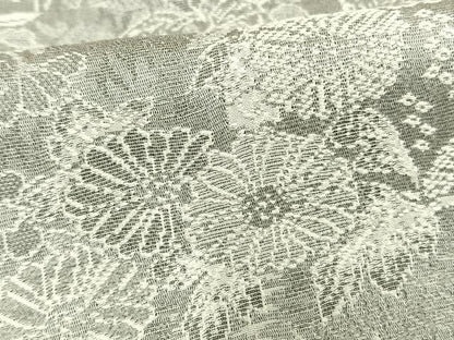平和屋着物▽お召 単衣 天目織 正絹 逸品 AAAW1280fy
