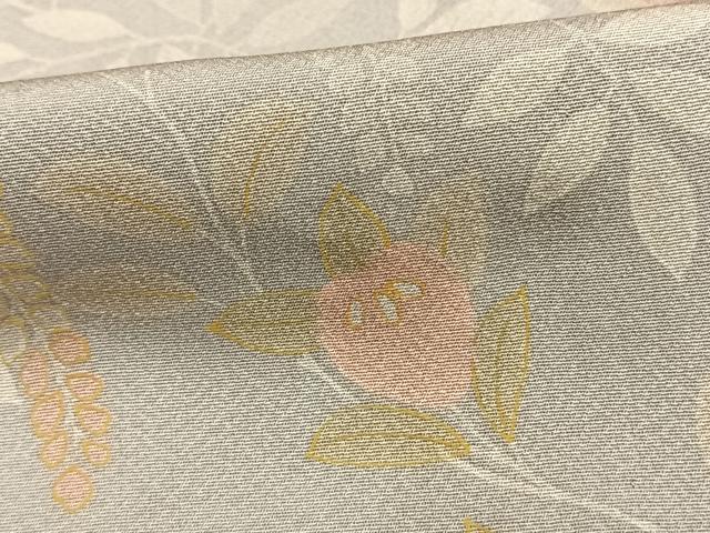 平和屋着物▽上質な小紋 単衣 橘文 正絹 逸品 AAAW1282fy