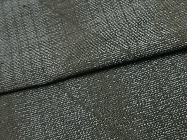 平和屋着物▽上質な紬 単衣 斜縞 正絹 逸品 AAAW1290fy