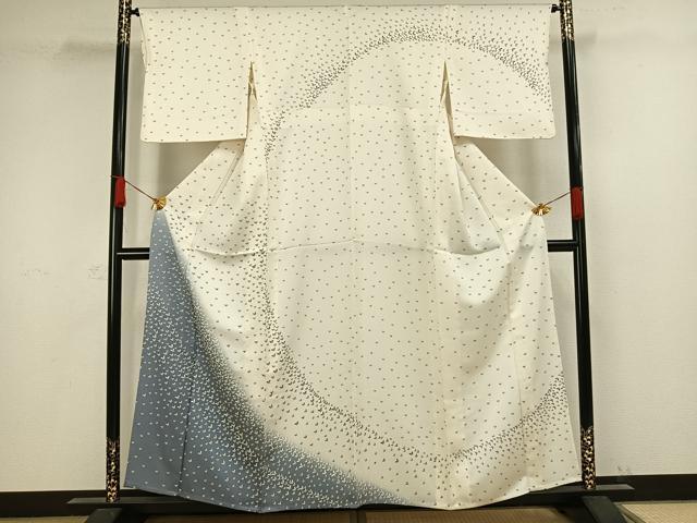 平和屋着物▽訪問着 単衣 舞蝶文 正絹 逸品 AAAW1293fy