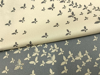 平和屋着物▽訪問着 単衣 舞蝶文 正絹 逸品 AAAW1293fy