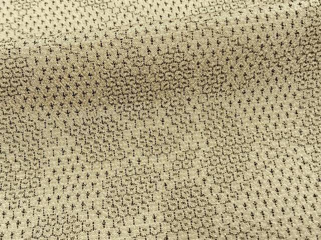 平和屋着物▽本塩沢 単衣 110亀甲 草花間道 鈴乃屋扱い 正絹 逸品 AAAW1299fy