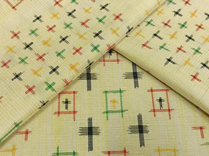 平和屋着物▽上質な紬 単衣 十字絣 正絹 逸品 AAAW1300fy