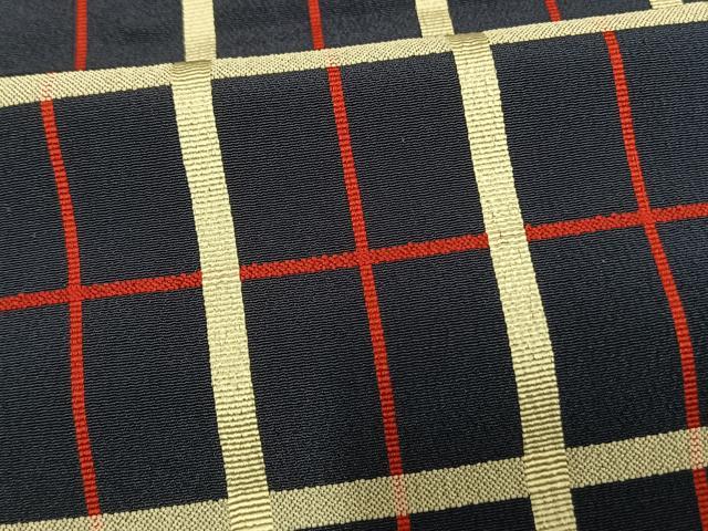 平和屋着物▽お召 単衣 吉野間道 正絹 逸品 AAAW1304fy