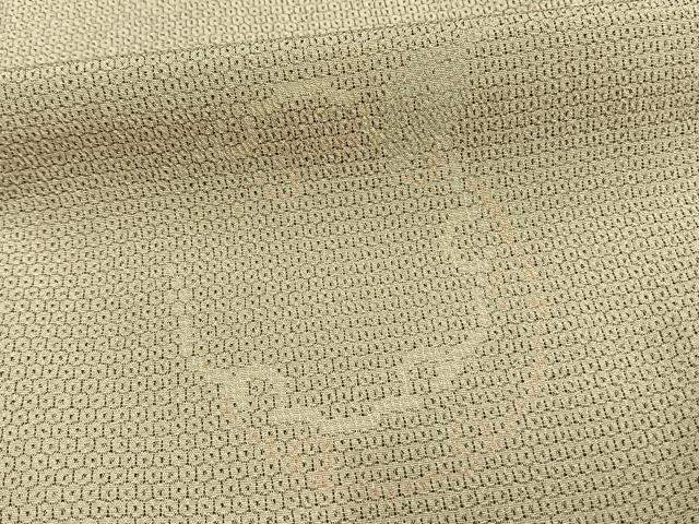 平和屋着物▽本塩沢 単衣 110亀甲 雪輪文 正絹 逸品 AAAW1311fy