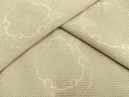 平和屋着物▽本塩沢 単衣 110亀甲 雪輪文 正絹 逸品 AAAW1311fy