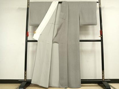 平和屋着物▽保科土山　江戸小紋　単衣　菱文　正絹　逸品　未使用　AAAW1313fy