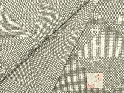 平和屋着物▽保科土山　江戸小紋　単衣　菱文　正絹　逸品　未使用　AAAW1313fy