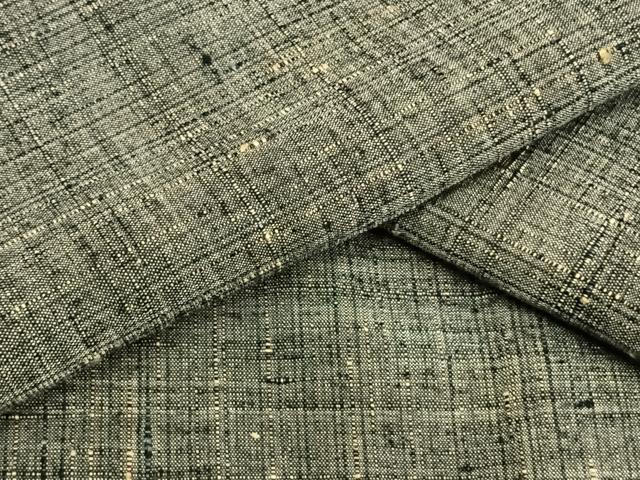 平和屋着物▽男性　単衣　紬　霞文　正絹　逸品　AAAW1343fy
