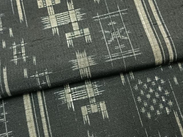 平和屋着物▽訪問着 単衣 幾何学文様 正絹 逸品 AAAW1373fy