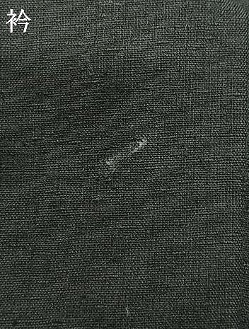 平和屋着物▽上質な紬 単衣 幾何学文様 黒地 正絹 逸品 AAAW1375fy
