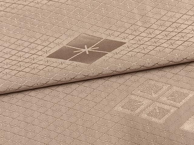 平和屋着物▽上質な色無地　単衣　菱地紋　浅紫色　正絹　逸品　未使用　AAAW1377fy