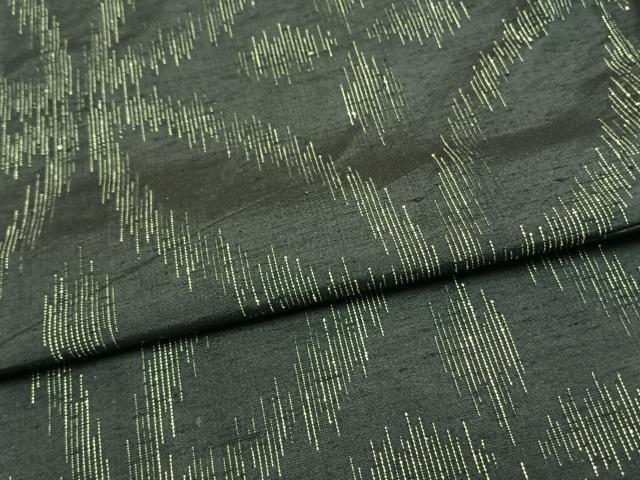 平和屋着物▽訪問着 単衣 割付き文 黒地 正絹 逸品 AAAW1380fy