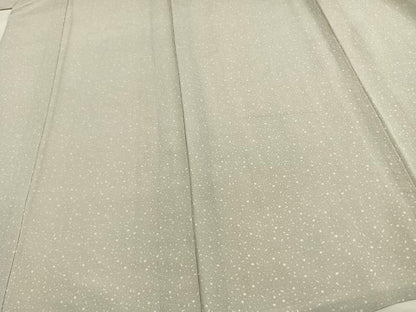 平和屋着物▽上質な小紋 単衣 箔散らし文 鬼しぼ縮緬 正絹 逸品 AAAW1387fy