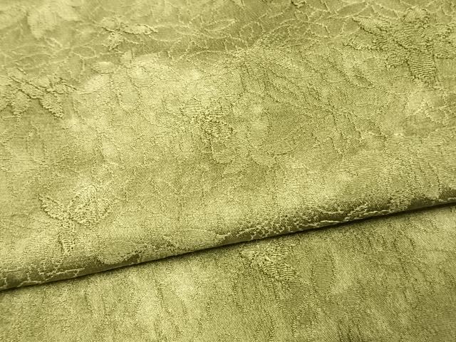 平和屋着物▽上質な小紋 単衣 地紋起こし 花尽くし 正絹 逸品 AAAW1391fy