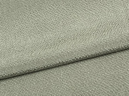 平和屋着物▽上質な色無地　単衣　灰青色　鬼しぼ縮緬　正絹　逸品　AAAW1392fy