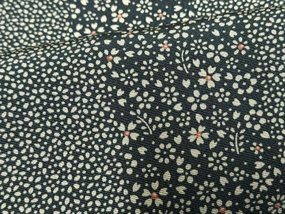 平和屋着物▽上質な小紋 単衣 花間道 正絹 逸品 AAAW1398fy
