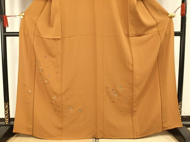 平和屋着物▽訪問着　単衣　総刺繍　宝尽くし文様　金糸　正絹　逸品　AAAW1400fy