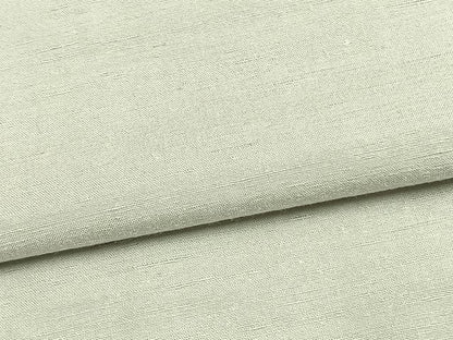 平和屋着物▽上質な紬 単衣 色無地 白花色 正絹 逸品 AAAW1409fy