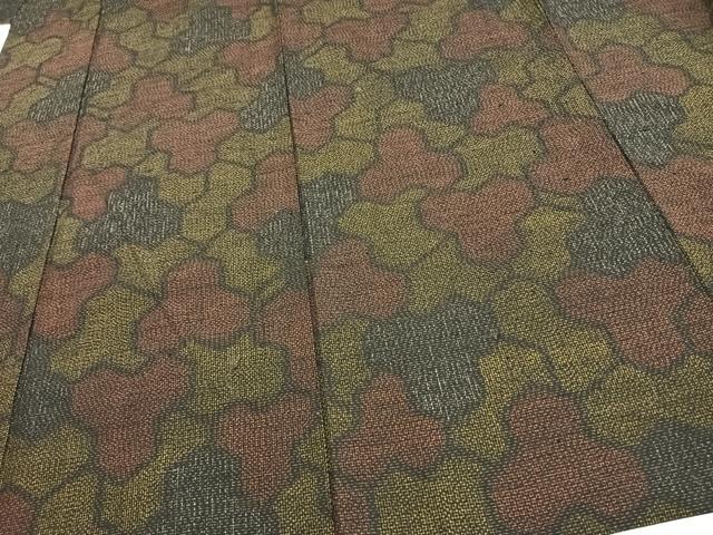 平和屋着物▽上質な紬 単衣 毘沙門亀甲 正絹 逸品 AAAW1418fy