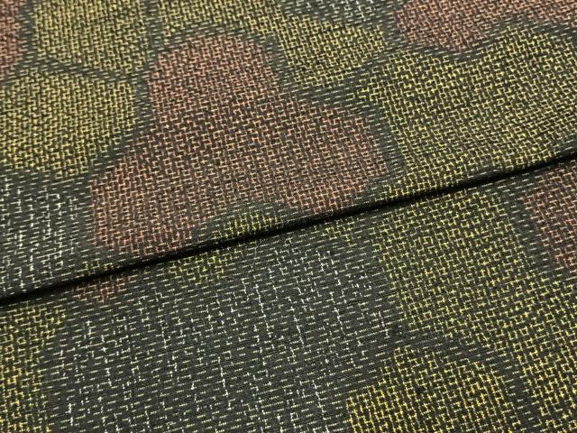 平和屋着物▽上質な紬 単衣 毘沙門亀甲 正絹 逸品 AAAW1418fy