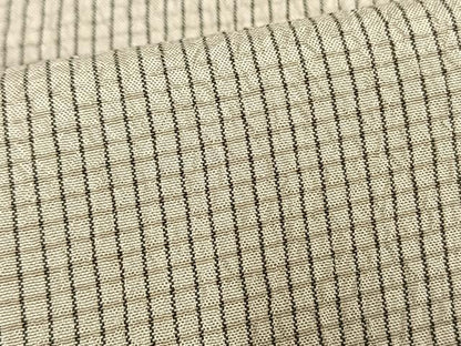 平和屋着物▽上質なお召 単衣 ふくれ織 縞 正絹 逸品 AAAW1429fy