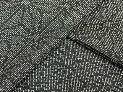 平和屋着物▽上質な紬 単衣 麻の葉文様 正絹 逸品 AAAW1431fy