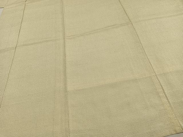 平和屋着物▽本塩沢 単衣 蚊絣 正絹 逸品 AAAW1437fy