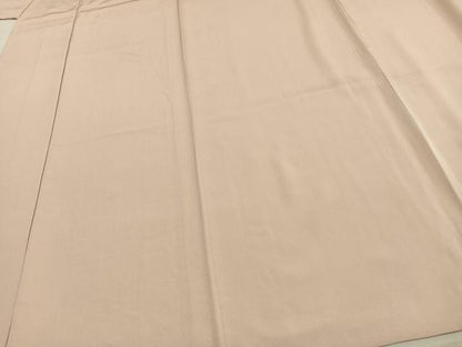 平和屋着物▽上質な色無地 単衣 薄桜色 正絹 逸品 AAAW1440fy
