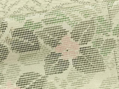 平和屋着物▽訪問着 単衣 紬地 草花文 正絹 逸品 AAAW1446fy