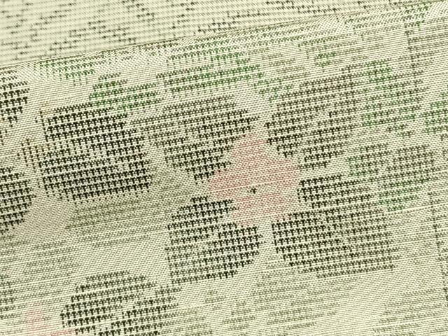 平和屋着物▽訪問着 単衣 紬地 草花文 正絹 逸品 AAAW1446fy