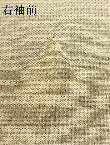 平和屋着物▽訪問着 単衣 紬地 草花文 正絹 逸品 AAAW1446fy