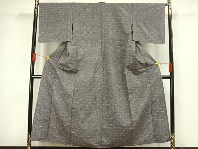 平和屋着物▽上質な紬 単衣 琉球絣 正絹 逸品 AAAW1450fy