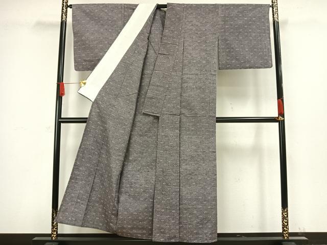 平和屋着物▽上質な紬 単衣 琉球絣 正絹 逸品 AAAW1450fy