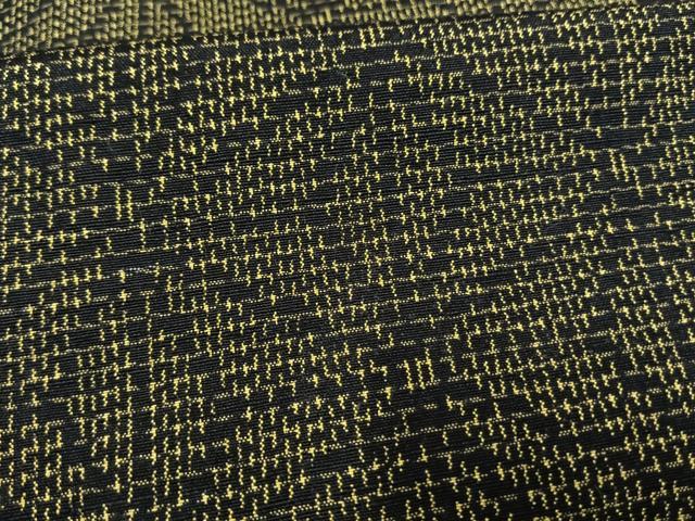 平和屋着物▽上質な紬 単衣 麻の葉文様 正絹 逸品 AAAW1455fy