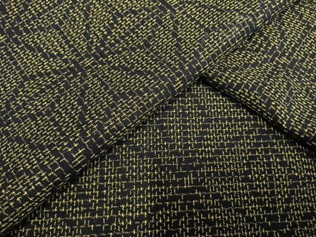 平和屋着物▽上質な紬 単衣 麻の葉文様 正絹 逸品 AAAW1455fy
