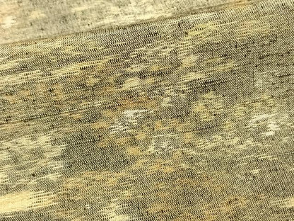 平和屋着物▽上質な紬 単衣 草花文 正絹 逸品 AAAW1461fy