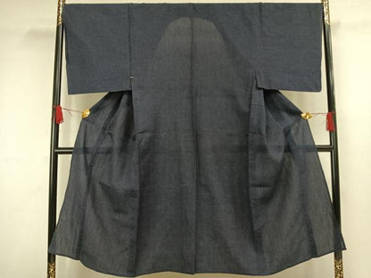 平和屋着物▽男性 紬 単衣 霞文 正絹 逸品 AAAW1464fy