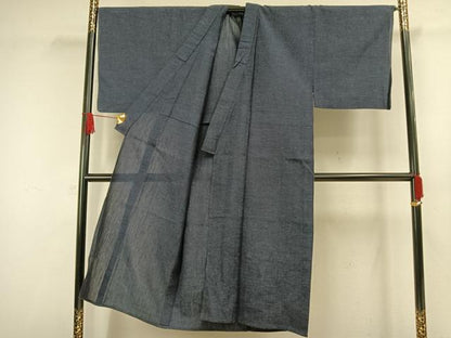 平和屋着物▽男性 紬 単衣 霞文 正絹 逸品 AAAW1464fy