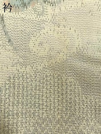 平和屋着物▽上質な紬 単衣 色紙草花文 正絹 逸品 未使用 AAAW1467fy