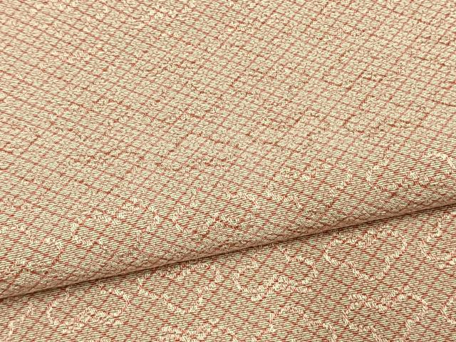 平和屋着物▽上質な小紋 単衣 花菱文 正絹 逸品 AAAW1472fy
