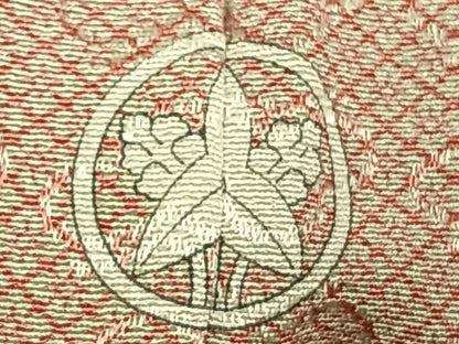 平和屋着物▽上質な小紋 単衣 花菱文 正絹 逸品 AAAW1472fy