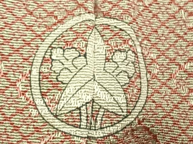 平和屋着物▽上質な小紋 単衣 花菱文 正絹 逸品 AAAW1472fy