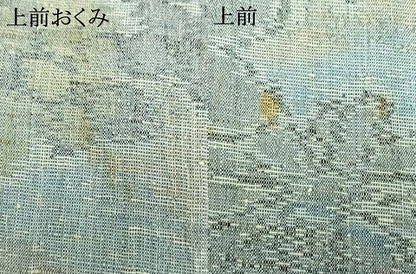 平和屋着物▽上質な紬 単衣 草花文 正絹 逸品 AAAW1473fy
